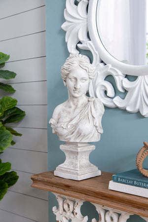 10x9x22" Bust Of Women In Magnesian