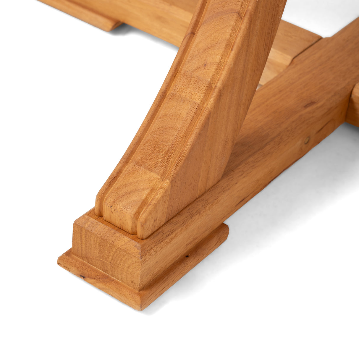 Extendable Round Rubber Wood Dining Table