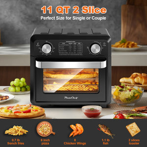 GBK 11QT Compact Air Fryer Toaster Oven