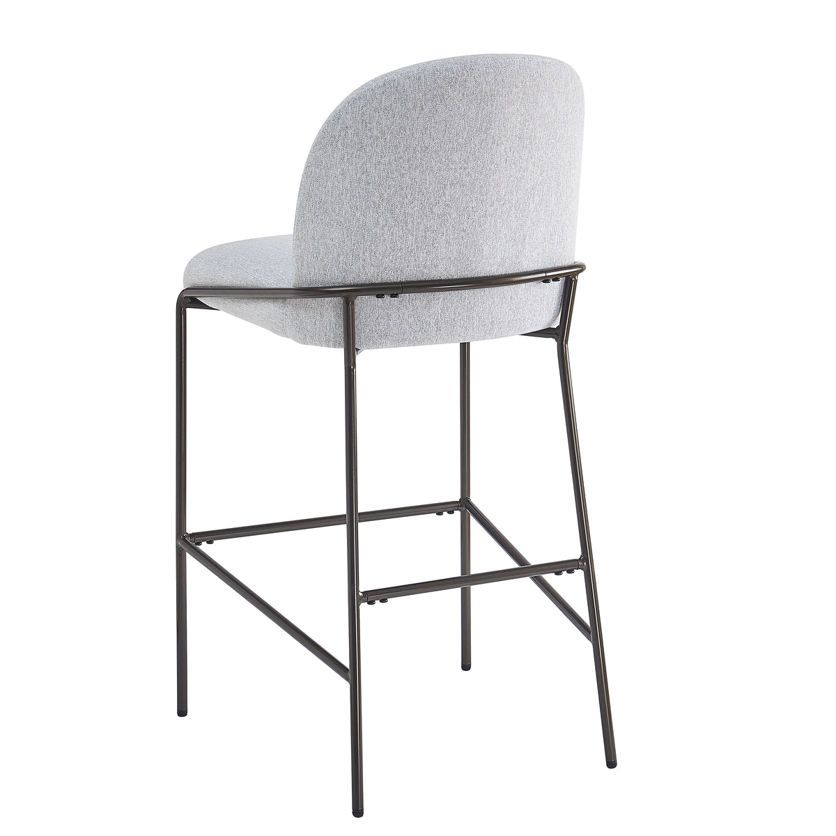 Galen Indoor Metal Upholstered Barstool