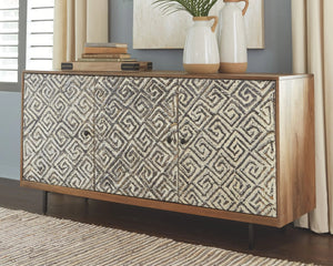 Kerrings - Accent Cabinet - Brown / Black / White - Best Buy Furniture