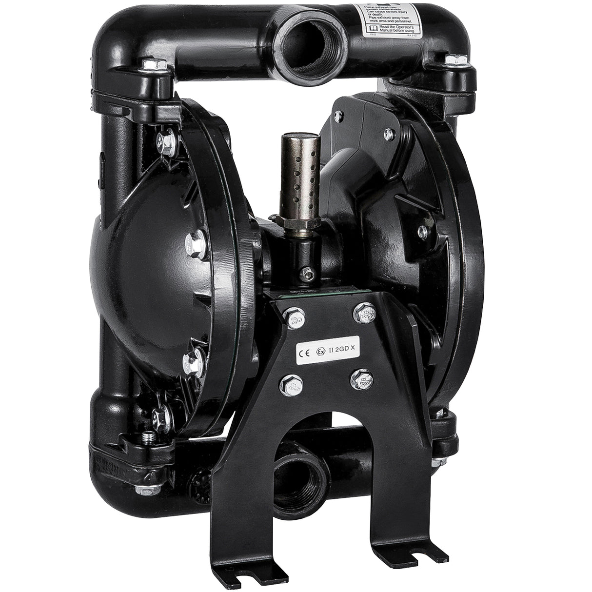 Air-Operated Double Diaphragm Pump 1 Inch Inlet Outlet Aluminum 35 GPM Max 120PSI