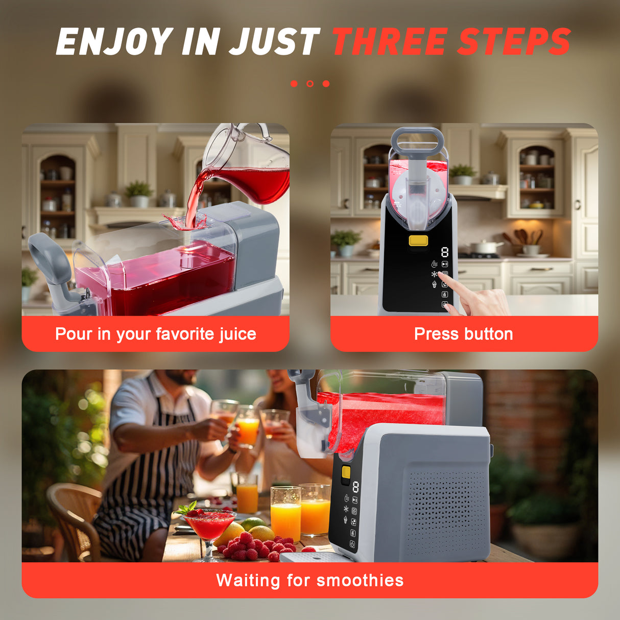 Slushie Machine for Home No Ice Needed