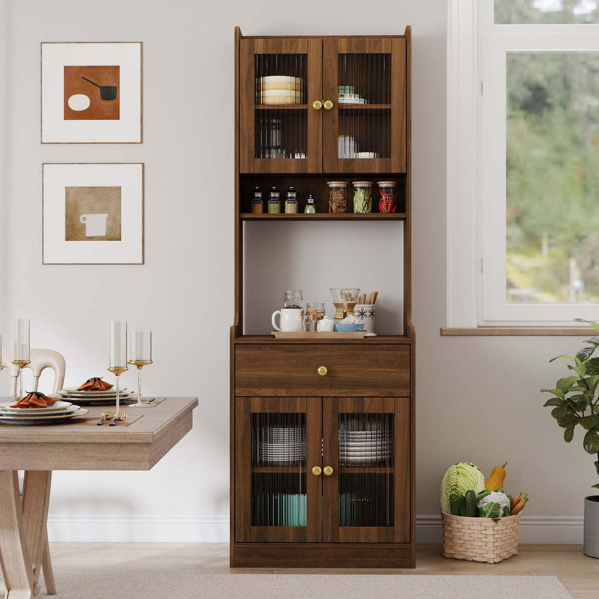 Kitchen-Pantry-Hutch-Storage-Cabinet-Farmhouse-Style-