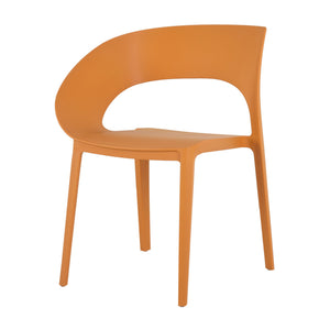 4 Piece Set Of Modern Designed Single Chairs With Long Table