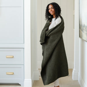Waffle Knit Throw Blankets