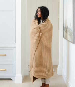 Waffle Knit XL Throw Blankets