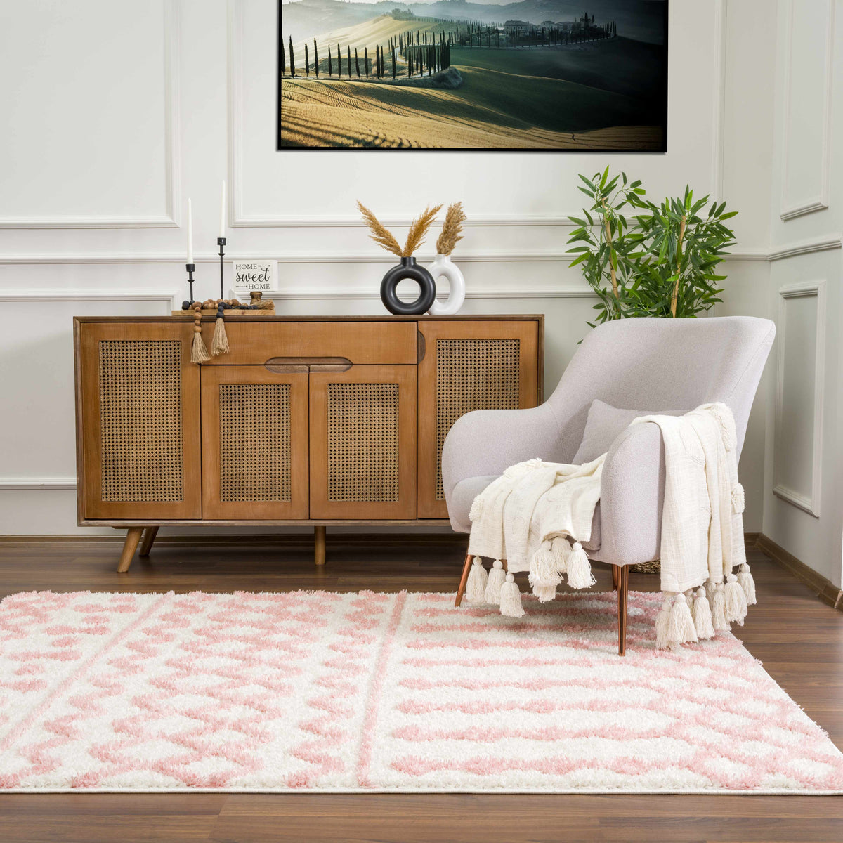 Boutique Rugs Darva Pink Plush Area Carpet - view 6