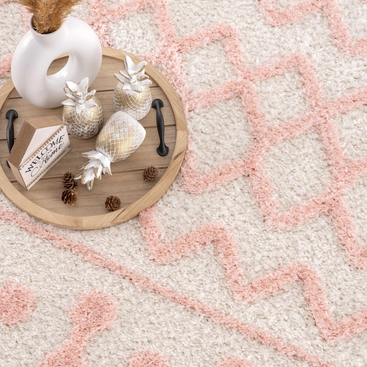 Boutique Rugs Darva Pink Plush Area Carpet - view 5