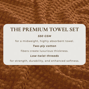 Cotton Diamond Waffle Weave Bath Towel Set - Grayson Collection