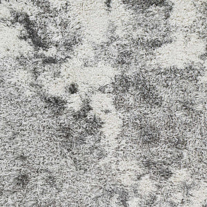 Dawesville Gray White Shag Area Rug