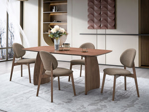 Hadasa - Dining Table - Walnut - Best Buy Furniture