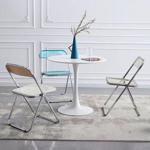 White Round Modern Dining Table