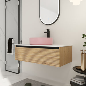 36" Wall-Mounted Bathroom Vanity with Sink Combo