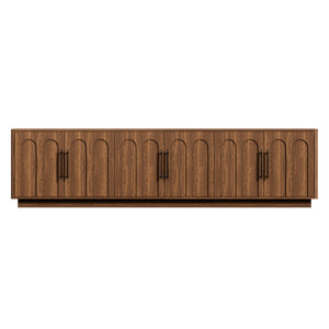 94.5" Extra Long TV Stand for Large TVs, 6-Door Media Console with Storage