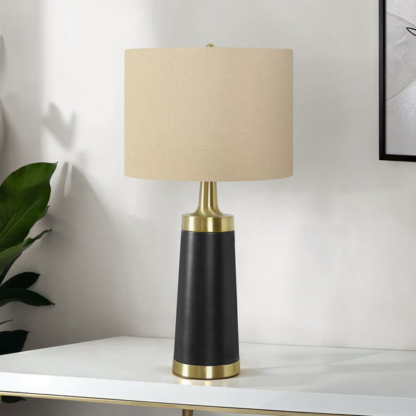 Lighting, Table Lamp, Resin, Contemporary - Black / Cream - Best Buy Furniture