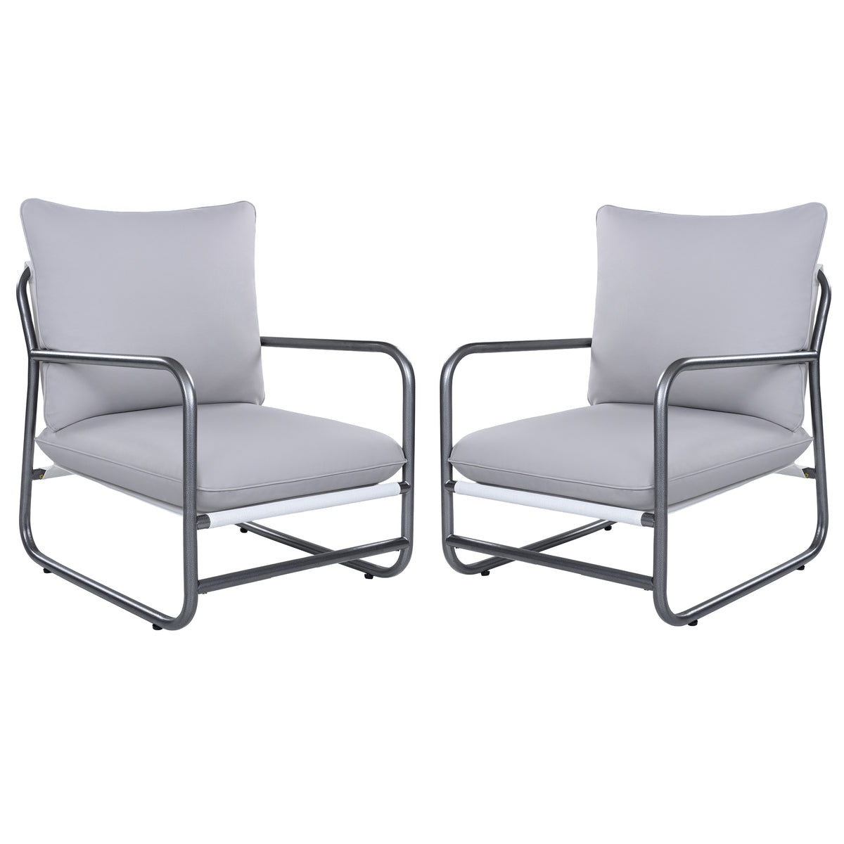 Outdoor Aluminum Frame Patio Armchair