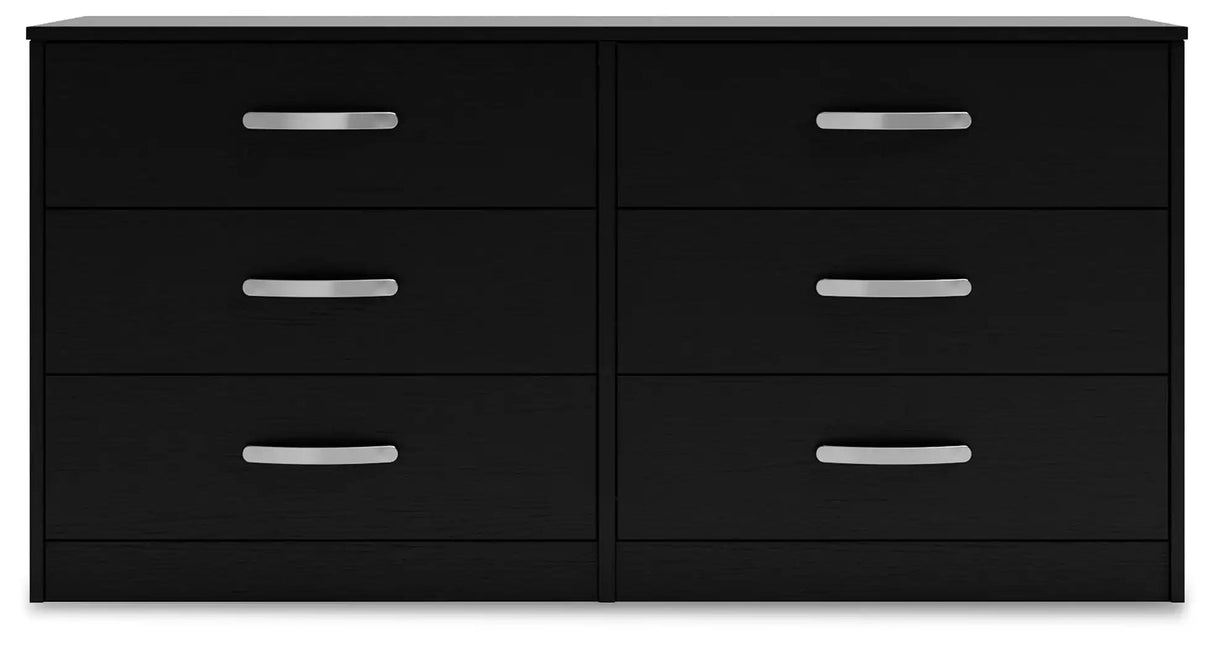 Finch - Six Drawer Dresser - 29'' Height - Black