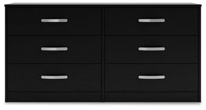 Finch - Six Drawer Dresser - 29'' Height - Black