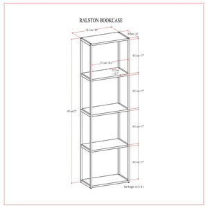 Ralston - Bookcase - Rustic Natural Aged Brown