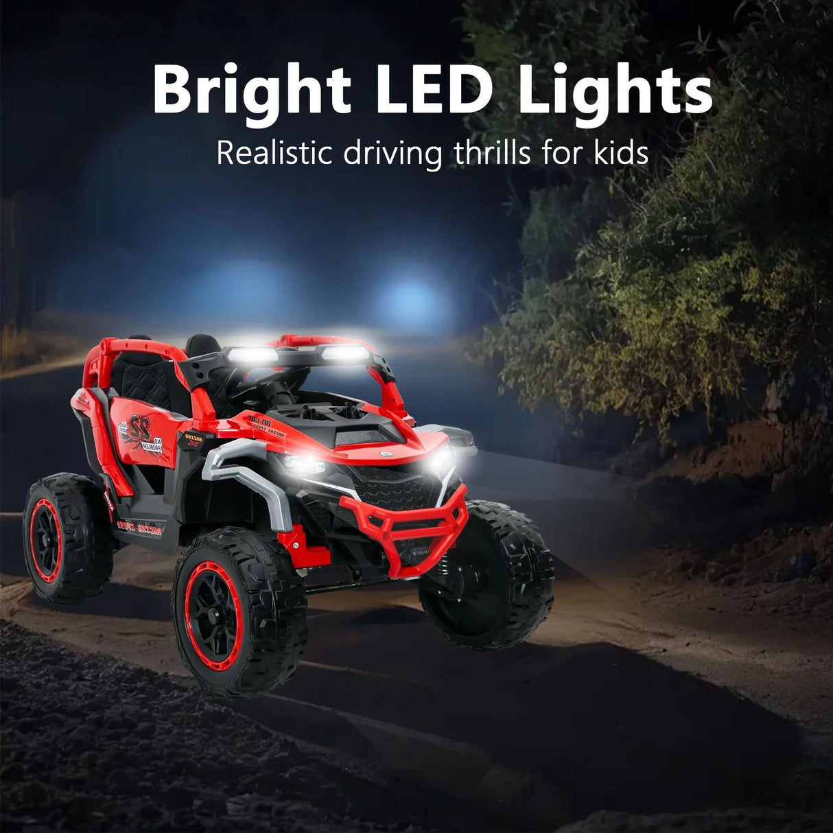 Ride On Kids Electric Truck With Remote Control, Front & Rear Suspension