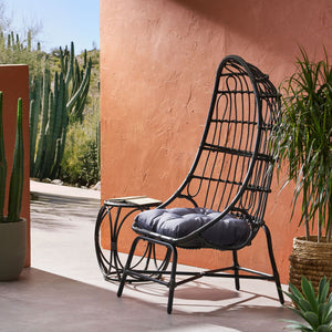 Elon - Cocoon Chair - Gray - Best Buy Furniture