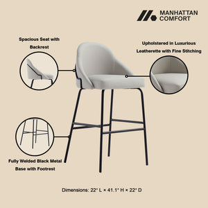 Gracie - Upholstered Barstool