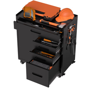 Rolling Tool Cabinet Heavy Duty Garage Storage With Lockable Doors