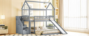 House Bunk Bed With Slide