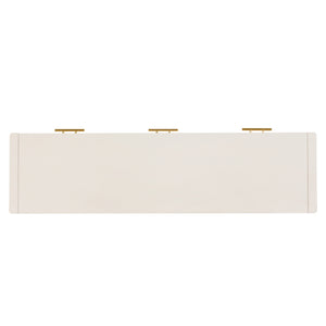 U Style 60" Painted Console Table with 3 Drawers