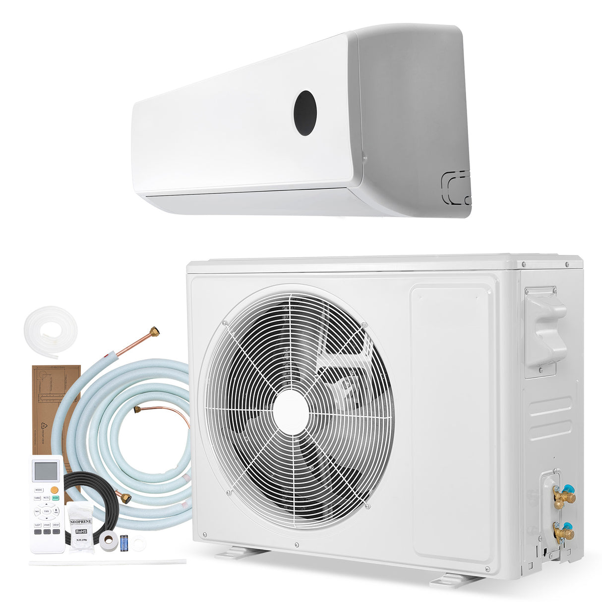 Mini Split Air Conditioner, 18,000 BTU Cooling / 18,400 BTU Heating