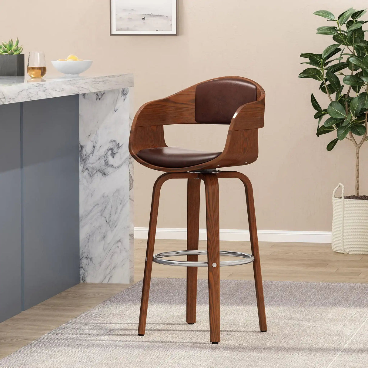 Modern Bar Stool, Swivel Function - Best Buy Furniture