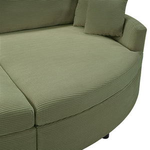 Oversized Double Chaise Lounge Sofa With USB Ports