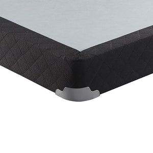 Maynard - Twin Low Profile Box Spring Foundation With Memory Foam Support And Breathable Design - Gray