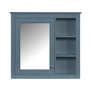 Bathroom Vanity With Medicine Cabinet, Royal Mirror Cabinet, Modern Bathroom Storage Cabinet With 2 Soft Closing Doors And 4 Drawers