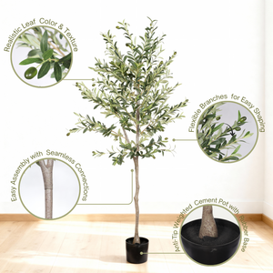 6FT Artificial Olive Tree in