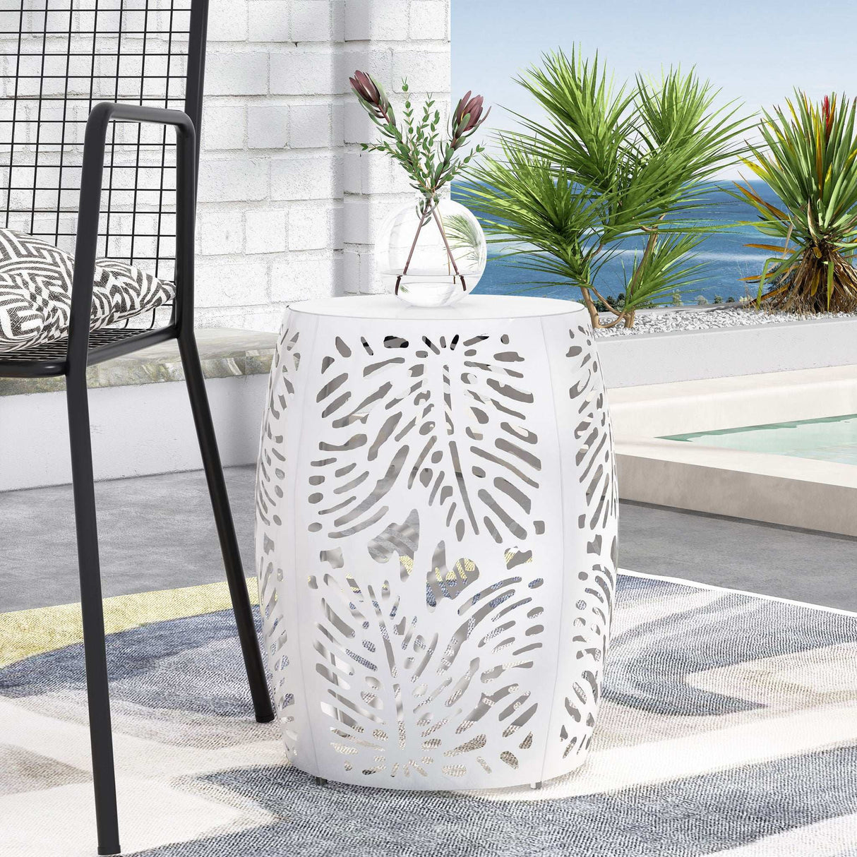 Modern Design Metal End Table, Large - Best Buy Furniture