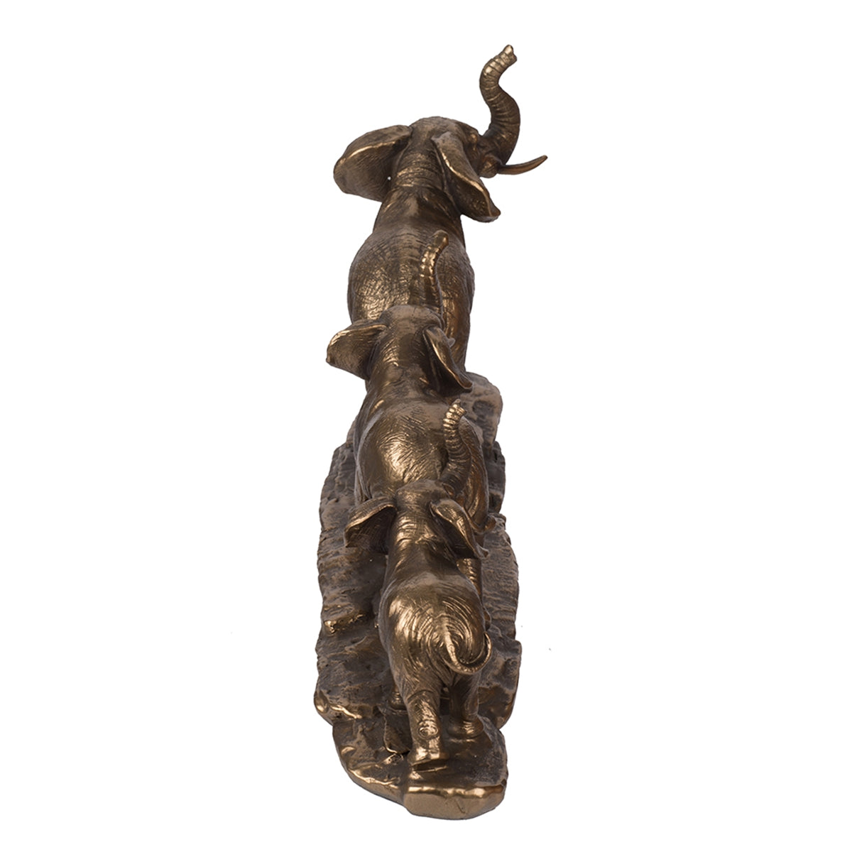 17.9" Elephant Family Statue