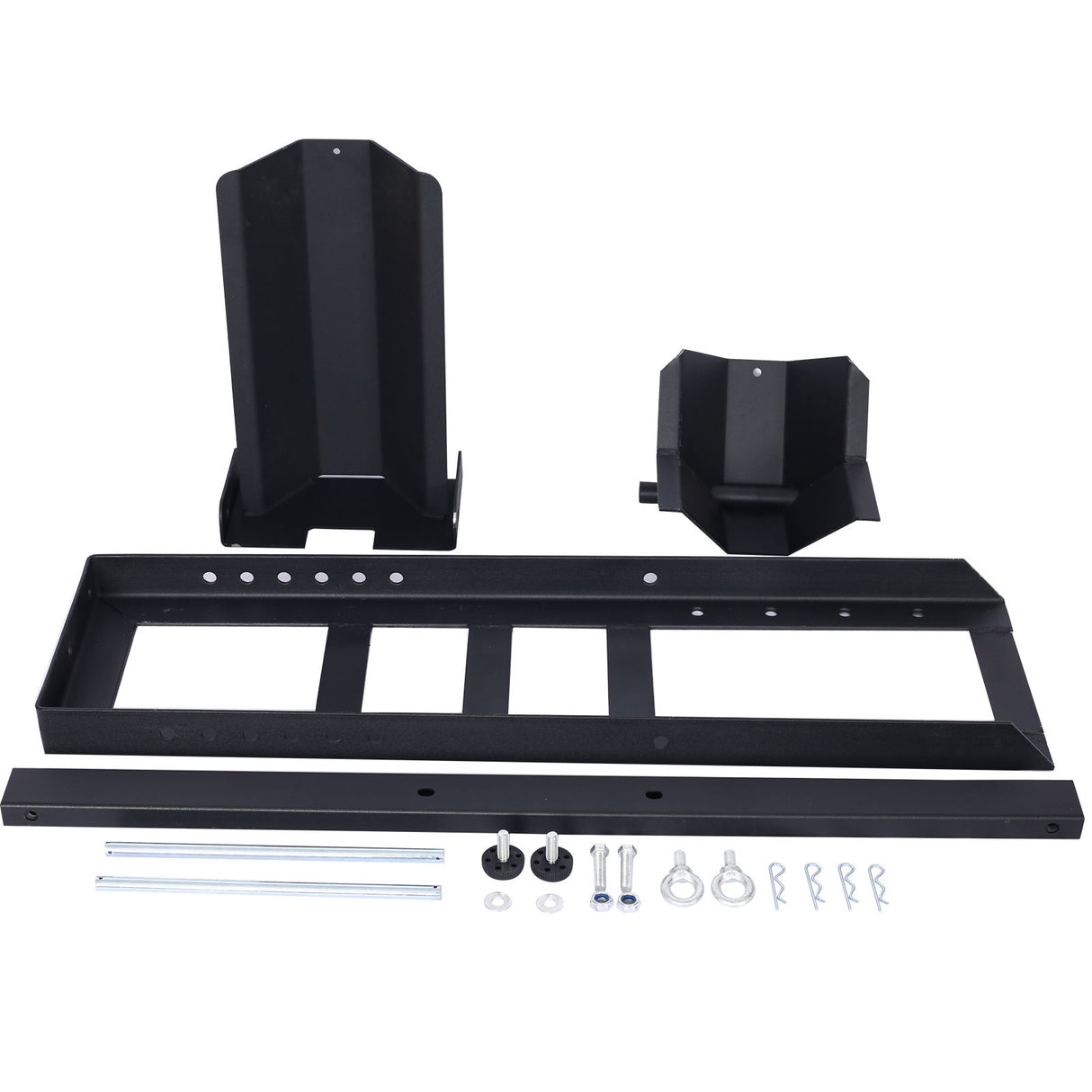 Heavy Duty Adjustable Motorcycle Stand / Wheel Chock 1800 Lb Capacity - Black