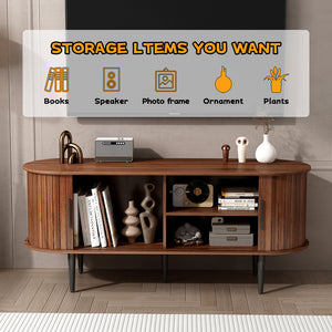 47" Modern TV Console Table with Storage Compartment
