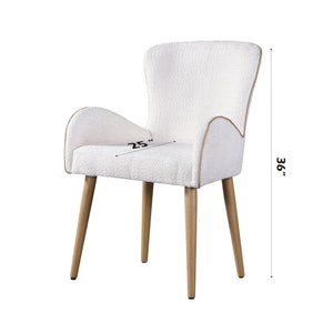 Qwin - Boucle Side Chair (Set of 2) - Beige