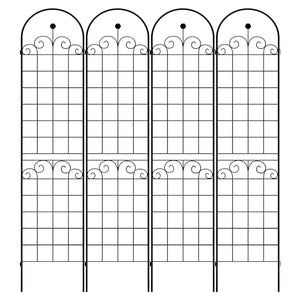 Metal Garden Trellis For Climbing Plants Outdoor Rustproof Plant Support Rose Trellis Netting Trellis