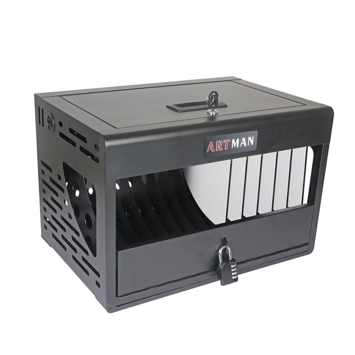 16 Bay Charging Cabinet For Laptop book, Locking Charging Station