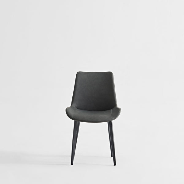 Dining Table Set, Chairs (Set of 2) - Gray