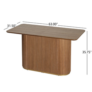 63"L Counter Table - Light Ash