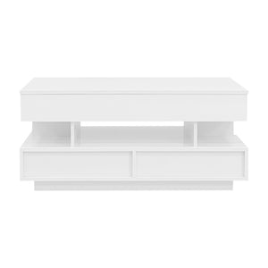 Multi Functional Lift Top Coffee Table With 2 Drawers