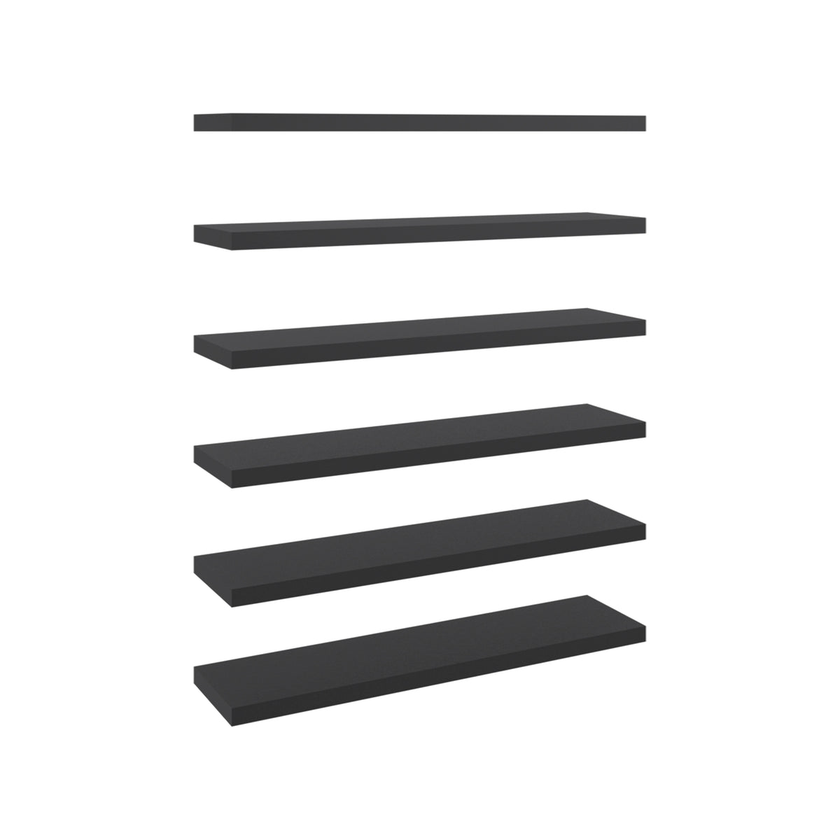 24-Inch Floating Wall Shelf, Wenge, Modern Display Ledge