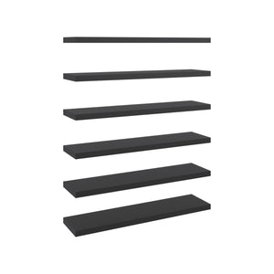 24-Inch Floating Wall Shelf, Wenge, Modern Display Ledge