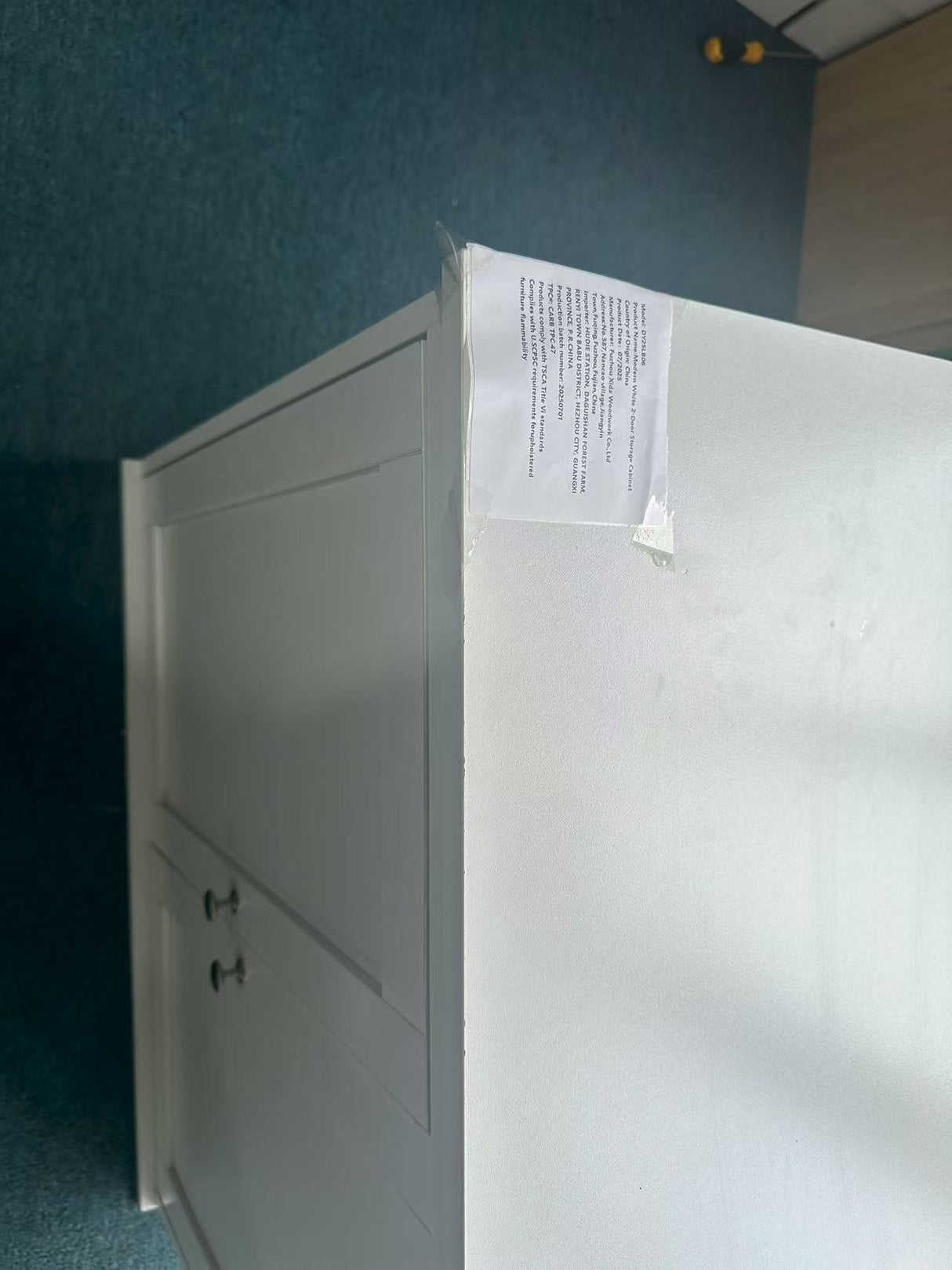 Kitchen Storage Cabinet with Double Doors