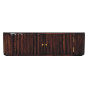 Solid Wood Chunky Chestnut Floating Bedside Table